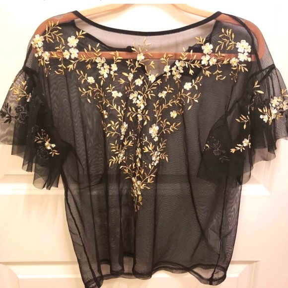 STUNNING Express embroidered fairy top!!! MINT CONDITION!! - Picture 4 of 10